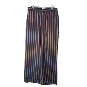 Swildens XXX Striped Shiny Trouser Pants Elastic Waist sz 8 (40 EU) #AA